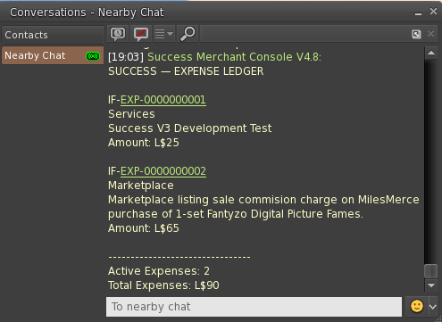SUCCESS Expense Ledger