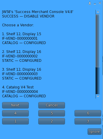SUCCESS Disable Vendor selection list